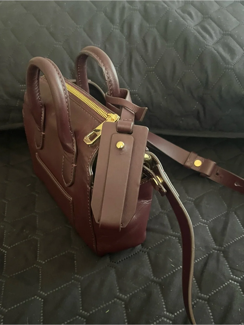 J.Crew Mini Italian Leather Satchel Crossbody Bag